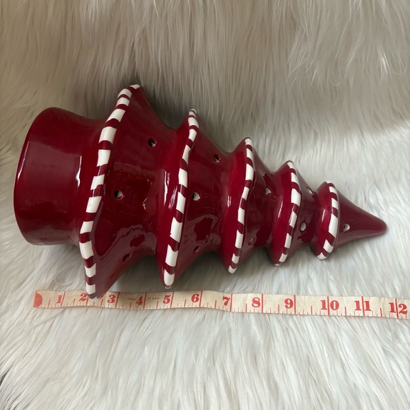 Lightscapes Candy Cane Color Morphing and White Light Up Ceramic Tree - Picture 10 of 12